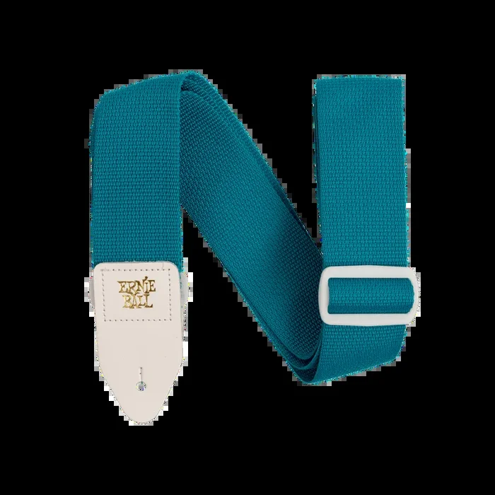 Ernie Ball Teal w/ White Polypro Strap