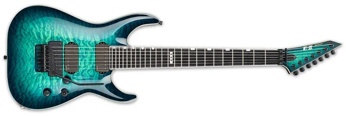 ESP E-II Horizon 7 String Turq Burst Fr