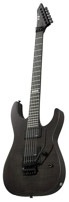ESP E-II M-2 Neck Thru See Thru Black