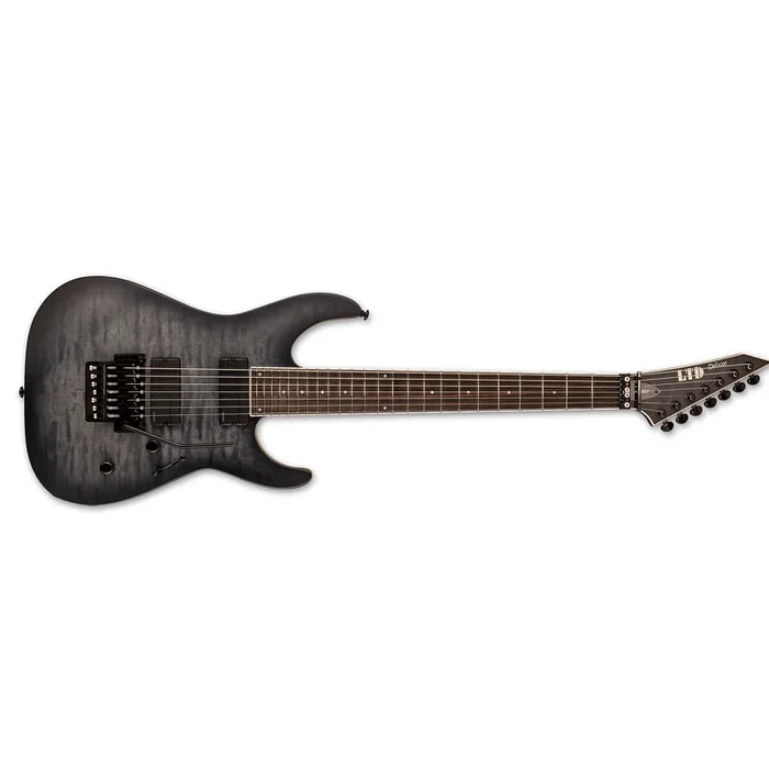 ESP LTD M-1007 MULTI-SCALE 7-String Electric Guitar See Thru Black Satin – LM-1007MSBLKS
