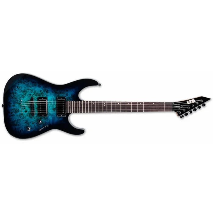 ESP LTD M-200DX NT Blue Burst Electric Guitar with Roasted Maple Neck and ESP LH-150 Pickups
