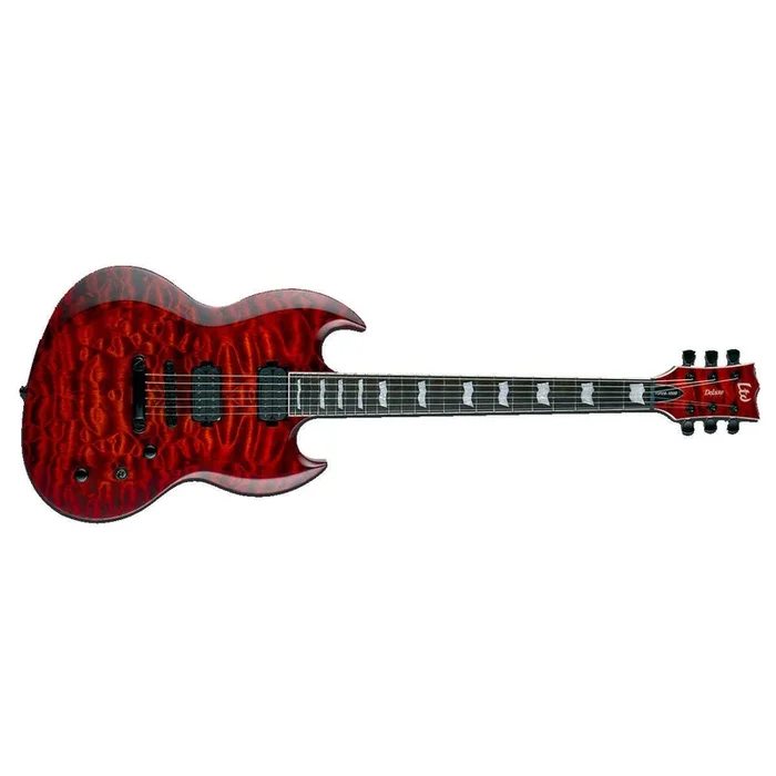ESP LTD VIPER VP-1000 QM Electric Guitar Quilted Maple Tiger Eye Sunburst w/ Duncans – LVP-1000QMTESB