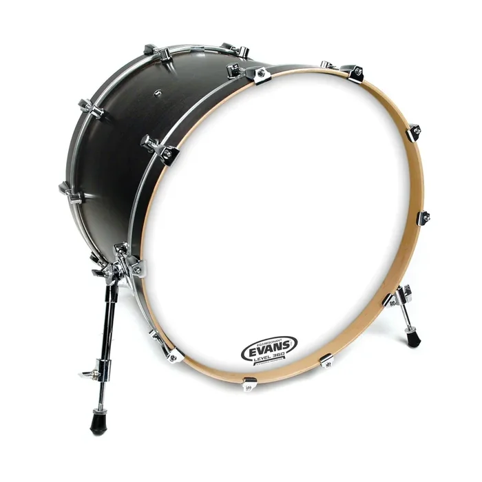 Evans EQ3 Resonant Smooth White Bass Drum Head, No Port, 16 Inch *SKIN ONLY*