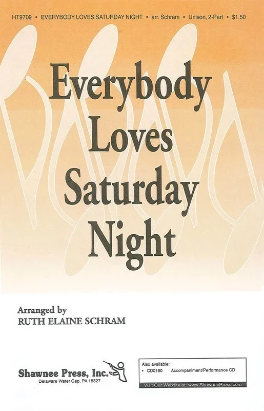 Everybody Loves Saturday Night Unison 2-Pt Book