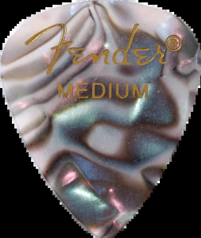 Fender 351 Shape Premium Celluloid Picks Medium Abalone – 12 Count