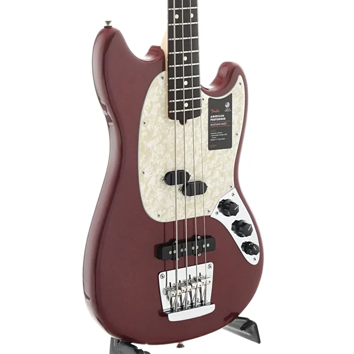 Fender American Performer Mustang Bass, Aubergine