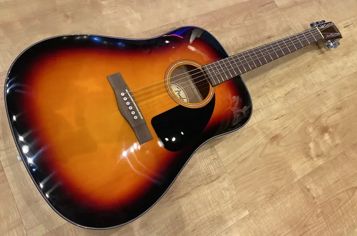 Fender CD-60 Dreadnought Acoustic Electric Guitar V3 w/ Case (Sunburst)