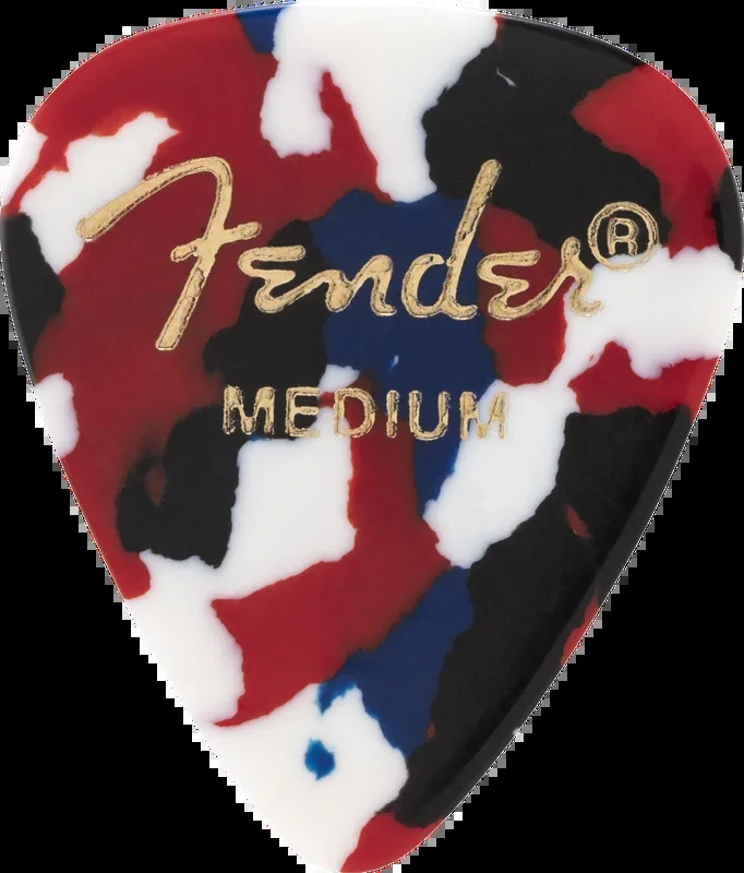Fender Classic Celluloid, Confetti, 351 Shape, Medium, 12 Count