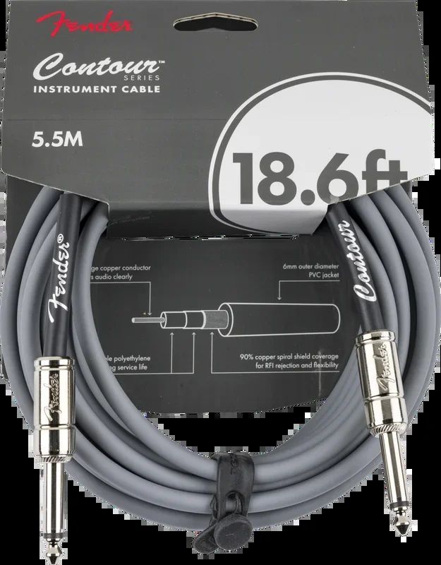 Fender Contour 18.6′ Cable, Inca Silver