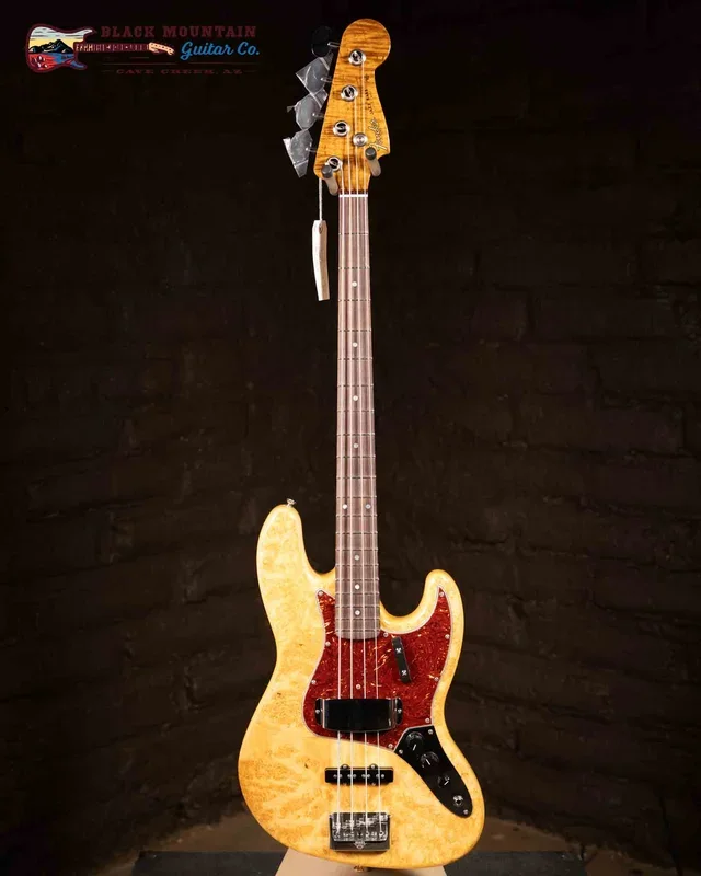 Fender Custom Shop Artisan Maple Burl Jazz Bass – Aged Natural (New)