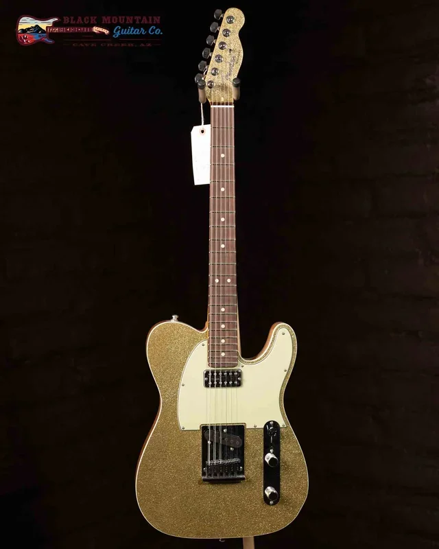 Fender Custom Shop Dual Stack HS Custom Deluxe Telecaster Deluxe Closet Classic – Gold Sparkle w/ Natural Back (New)