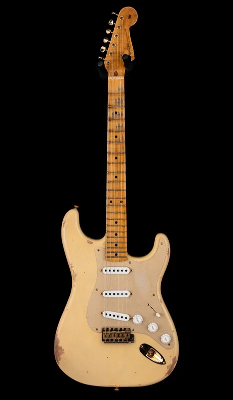 Fender Custom Shop LTD ’55 Bone Tone Strat Relic – Aged Honey Blonde with Gold Hardware #81679