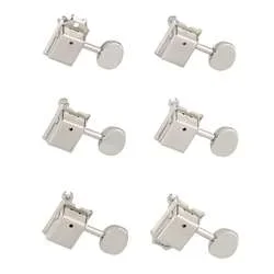 Fender In-Line Vintage Style Tuning Keys for Stratocaster and Telecaster – Nickel (Set of 6)