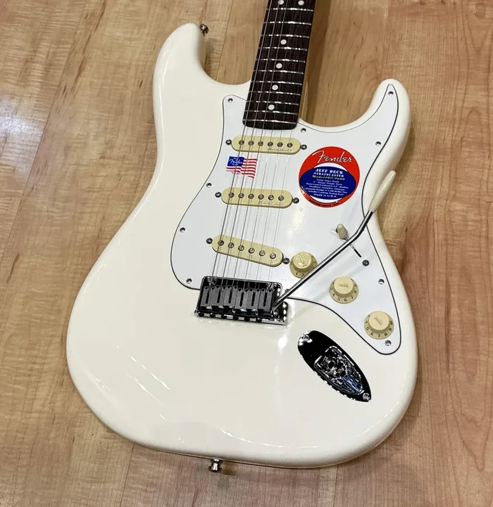 Fender Jeff Beck Stratocaster Electric Guitar Olympic White