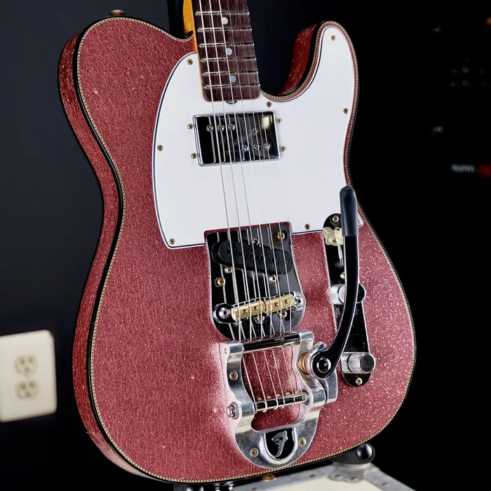 Fender Limited Edition CuNiFe Telecaster Custom Journeyman Relic 3A Rosewood Fingerboard Aged Champagne Metallic