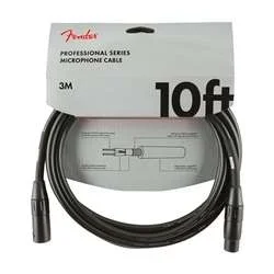 Fender Professional Series Microphone Cable – 10ft, Black