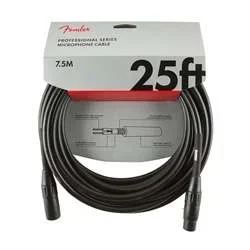 Fender Professional Series Microphone Cable – 25ft, Black