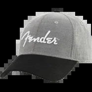 Fender® Hipster Dad Hat, Gray and Black, One Size Fits Most