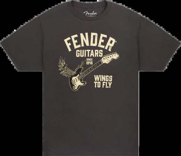Fender® Wings To Fly T-Shirt, Vintage Black, M