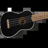 Fender Venice Soprano Uke, Walnut Fingerboard, Black