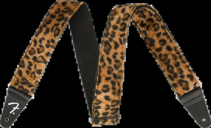 Fender Wild Animal Print Strap, Leopard, 2″