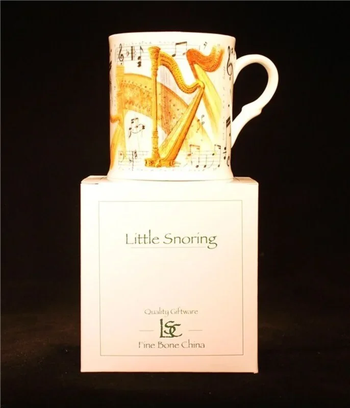 Fine China Mug Harp Design