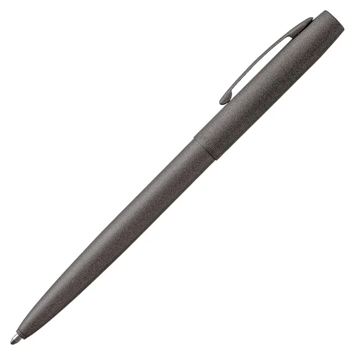 Fisher Space Pen Cap-O-Matic Pen, Ballpoint, Tungsten, Cerakote Finish, Pocket Clip, Black Ink