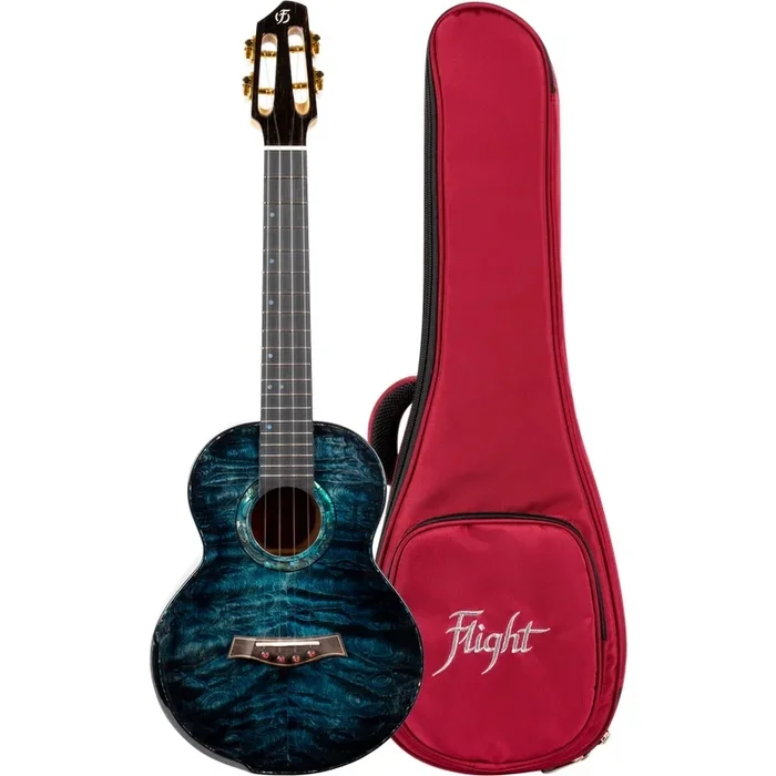 Flight A10Qm Aqua Blue 10Th Anniversary Tenor Ukulele