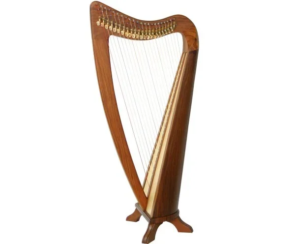 Folk Harp – 22 String Plain Sides – Round Back w/Bag