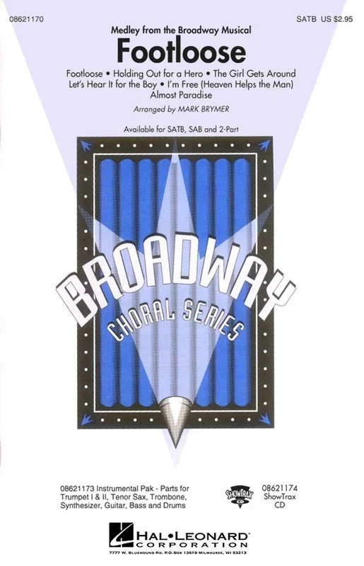Footloose Medley 2 Pt Arr Brymer (Octavo)