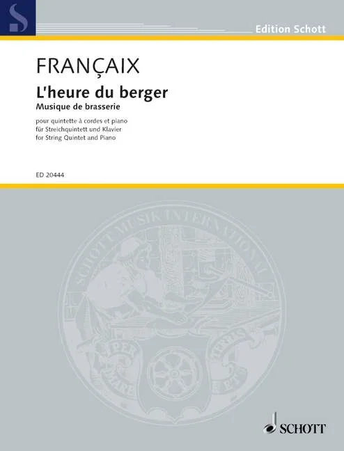 Françaix: L’heure du berger (Version for String Quintet & Piano)