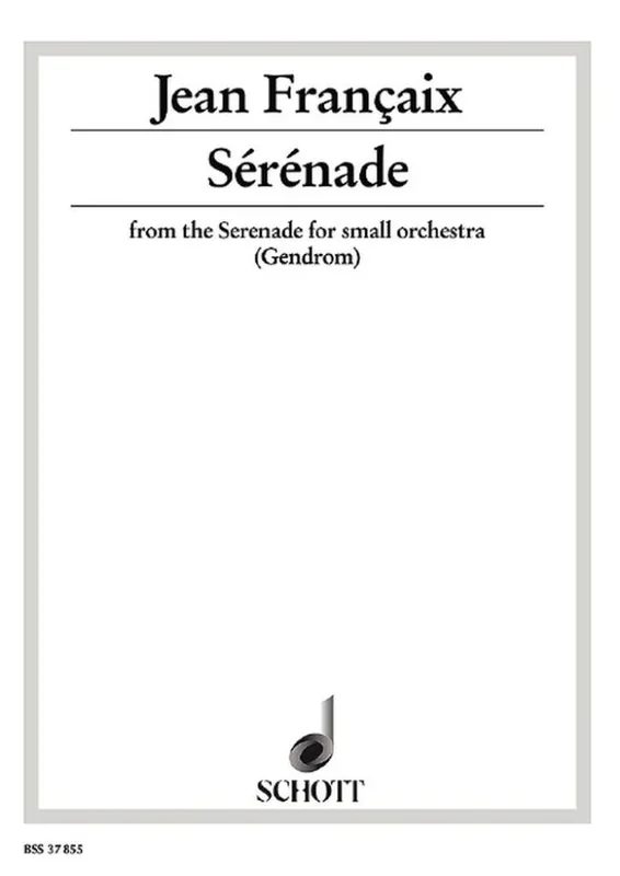 Françaix: Sérénade (arr. for cello & piano)