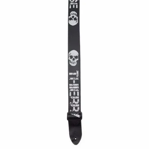 Fretz Woven Natural Cotton Guitar Strap (Skull & Noise)