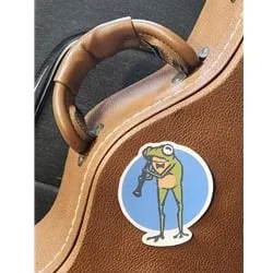 Frog/Clarinet Sticker