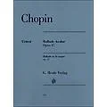 G. Henle Verlag Ballade In A-Flat Major Op. 47 Piano Solo By Chopin / Mullemann Standard