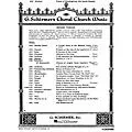 G. Schirmer Prayer of Thanksgiving SATB composed by Anonymous Standard