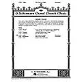 G. Schirmer The Feast of Light SATB composed by S Adler Standard