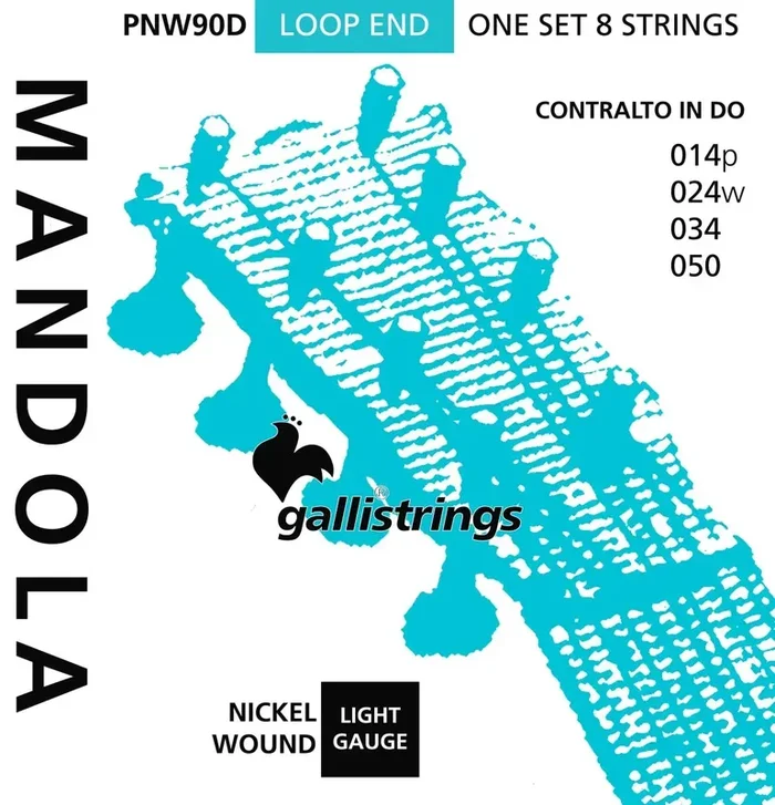 Galli MANDOLA STR SET PS/NW – Tenor Plain Steel & Nickel Wound Strings Set