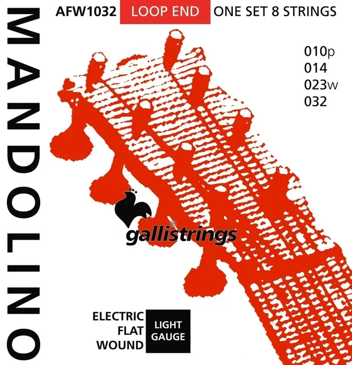 Galli Mandolin Flat Wound Light Electric String Set