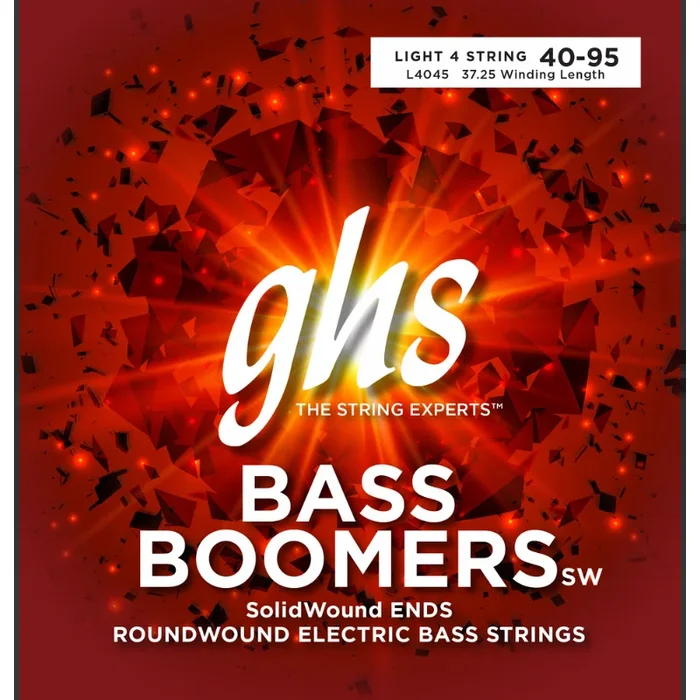 GHS L4045 Bass Boomers Light Gauge Nickel-Plated Steel Strings 6-Pack