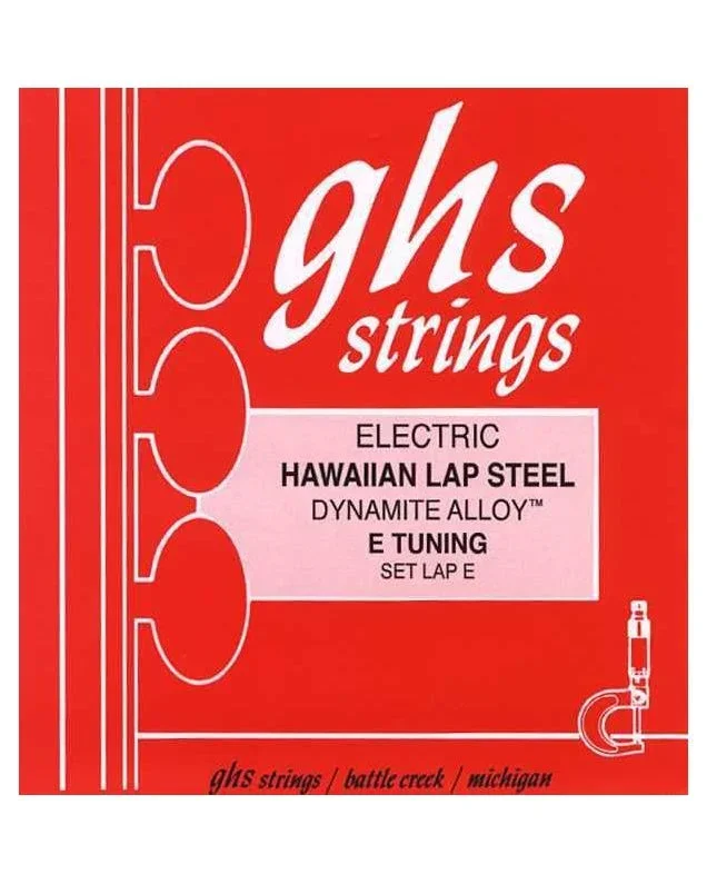 GHS Lap-E Nickel Plated Steel Electric Hawaiian Lap Steel E Tuning Strings