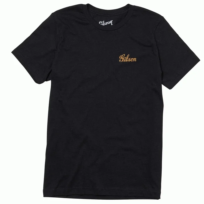 Gibson Banner Gold Logo Tee Small