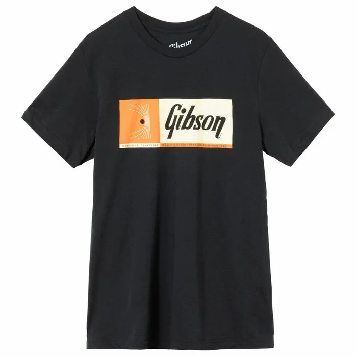Gibson Quality Fretted Instruments Black T-Shirt Size XL