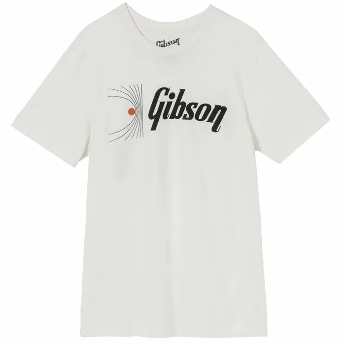 Gibson Soundwave White Tee – Size Medium