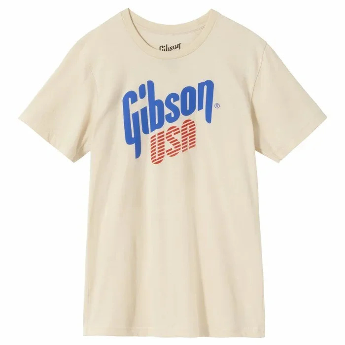 Gibson USA Cream T-Shirt Size 3XL