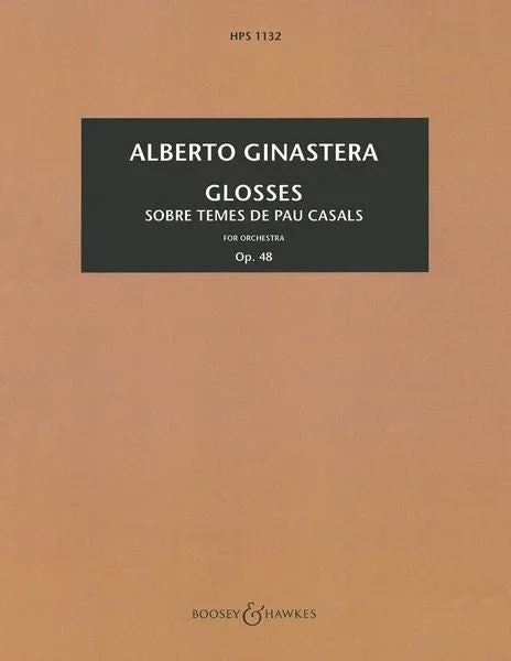 Ginastera: Glosses, Op. 48