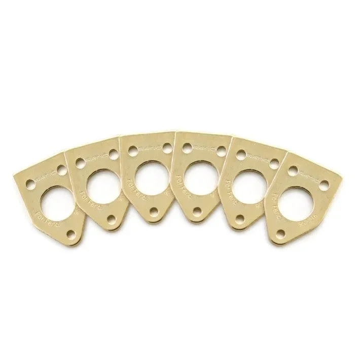 Graph Tech Invisomatch Plates for Ratio Tuners , 90 Degree Screw (Set of 6) Gold