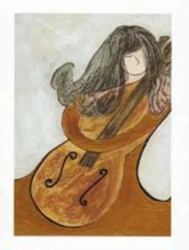 Greeting Card Cello And Lady