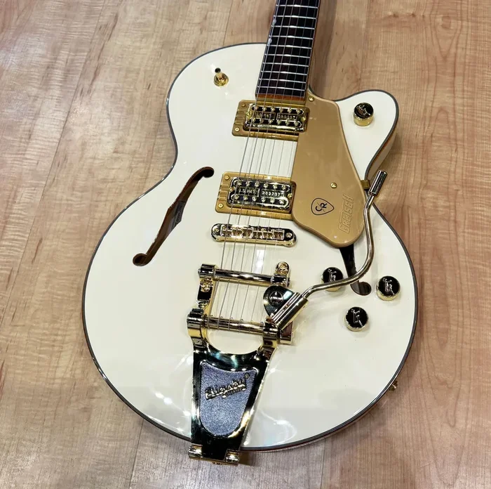 Gretsch Electromatic Chris Rocha Broadkaster Jr. Center Block Electric Guitar Vintage White