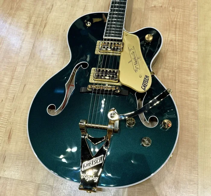 Gretsch G6120TG Players Edition Nashville Hollow Body with Bigsby and Gold Hardware Cadillac Green